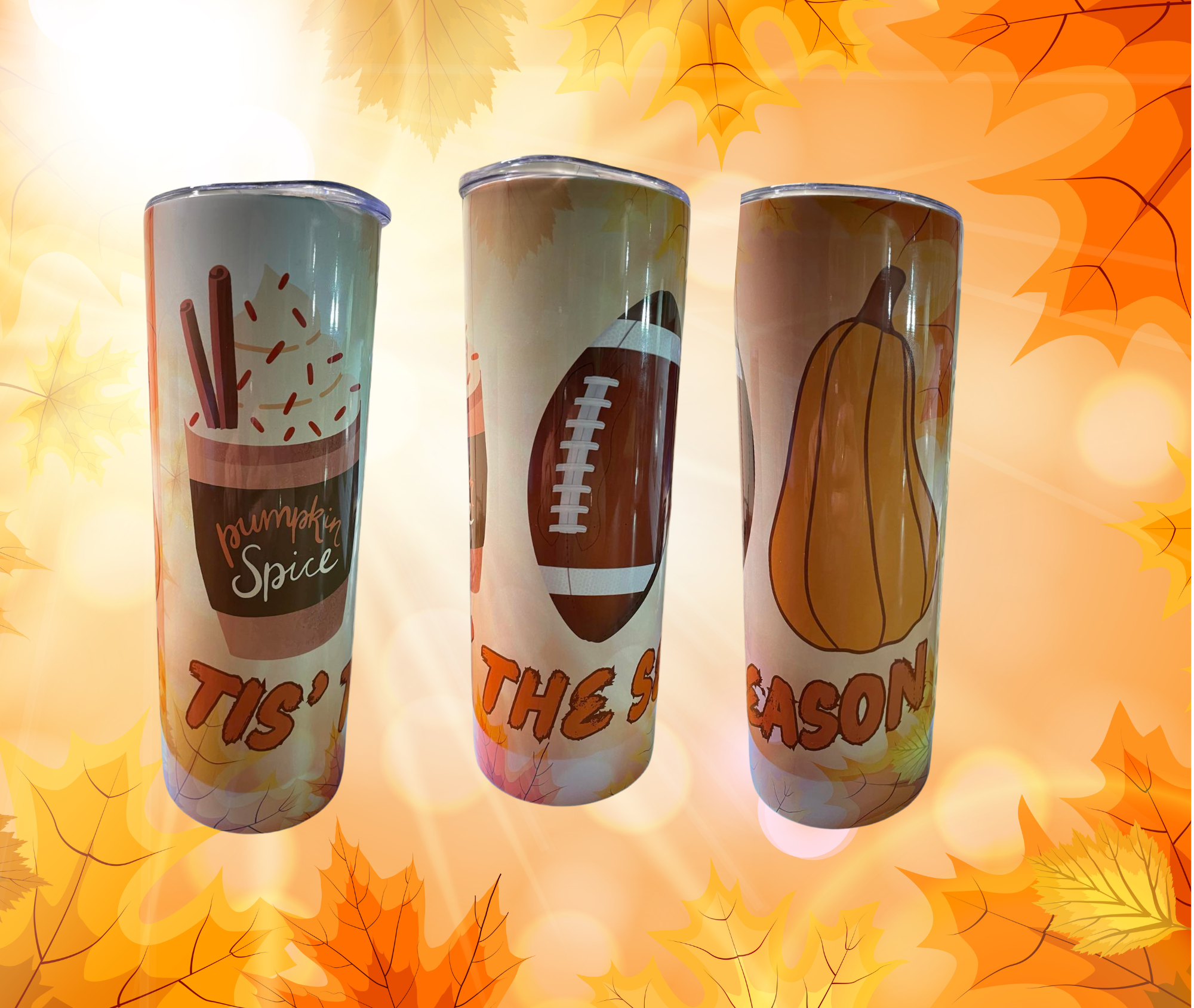 Fall/Autumn Themed 20oz Tumbler